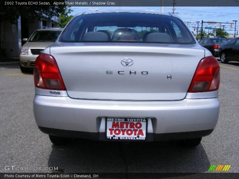 Alpine Silver Metallic / Shadow Gray 2002 Toyota ECHO Sedan