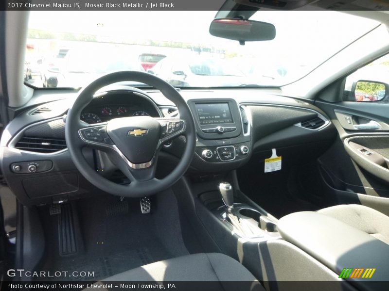 Mosaic Black Metallic / Jet Black 2017 Chevrolet Malibu LS