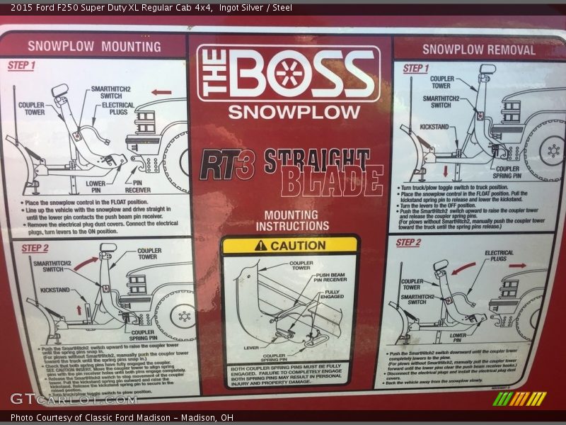 Ingot Silver / Steel 2015 Ford F250 Super Duty XL Regular Cab 4x4