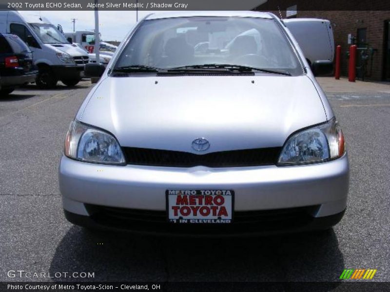 Alpine Silver Metallic / Shadow Gray 2002 Toyota ECHO Sedan