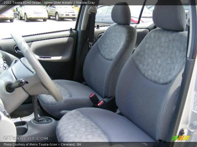 Alpine Silver Metallic / Shadow Gray 2002 Toyota ECHO Sedan