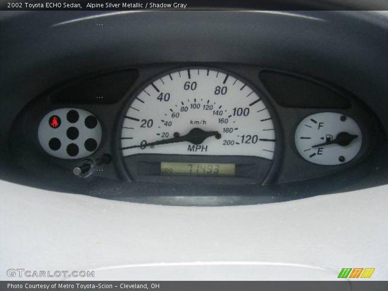 Alpine Silver Metallic / Shadow Gray 2002 Toyota ECHO Sedan