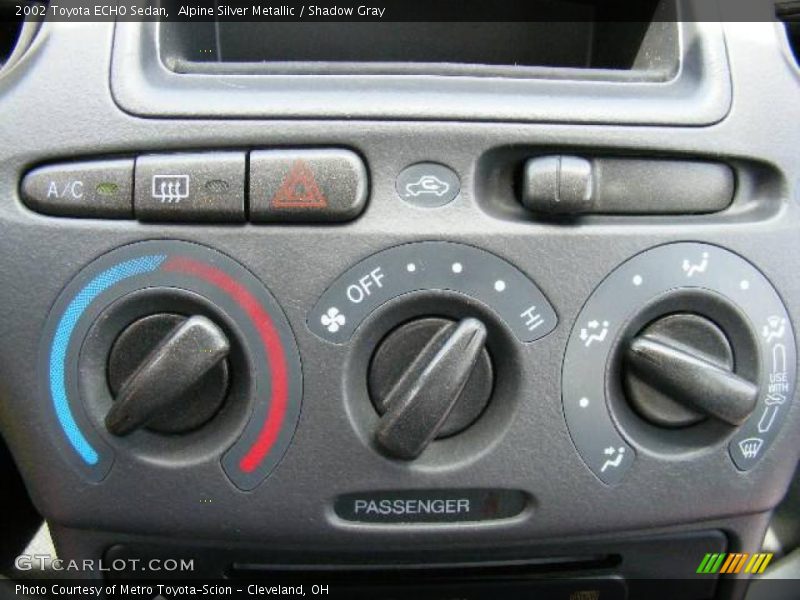 Alpine Silver Metallic / Shadow Gray 2002 Toyota ECHO Sedan