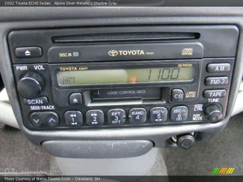 Alpine Silver Metallic / Shadow Gray 2002 Toyota ECHO Sedan