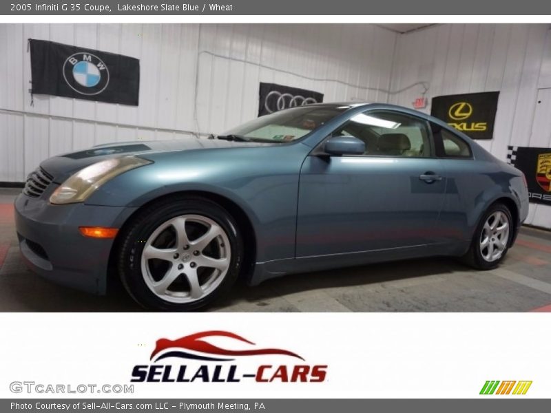 Lakeshore Slate Blue / Wheat 2005 Infiniti G 35 Coupe