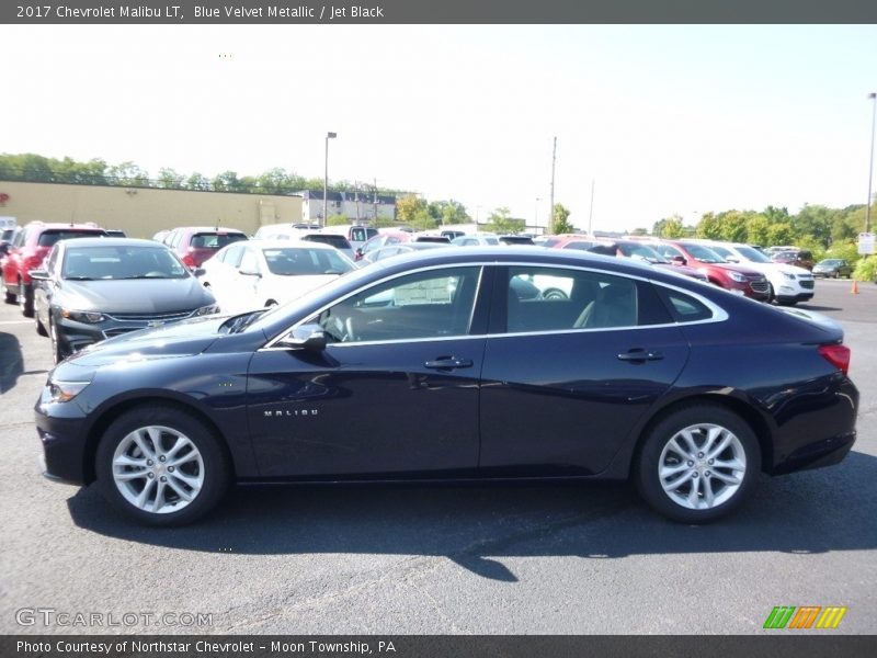 Blue Velvet Metallic / Jet Black 2017 Chevrolet Malibu LT