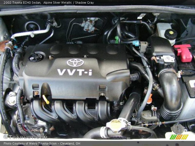 Alpine Silver Metallic / Shadow Gray 2002 Toyota ECHO Sedan