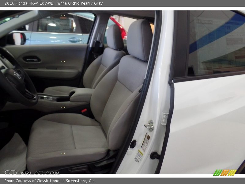 White Orchid Pearl / Gray 2016 Honda HR-V EX AWD