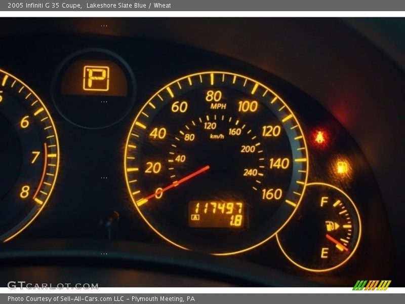 Lakeshore Slate Blue / Wheat 2005 Infiniti G 35 Coupe