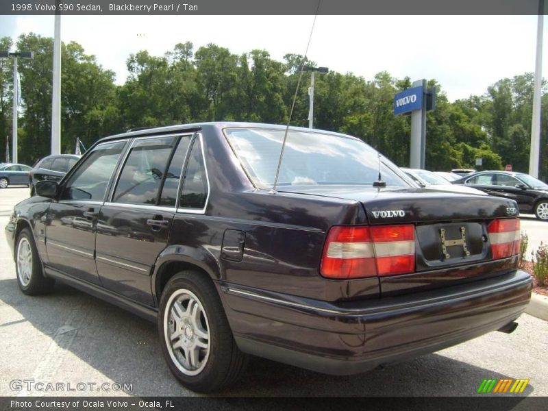 Blackberry Pearl / Tan 1998 Volvo S90 Sedan