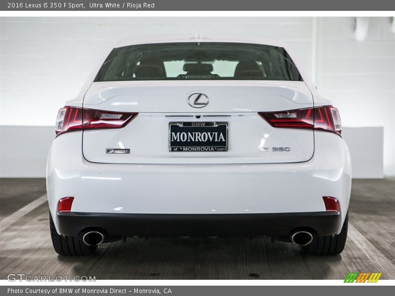 Ultra White / Rioja Red 2016 Lexus IS 350 F Sport
