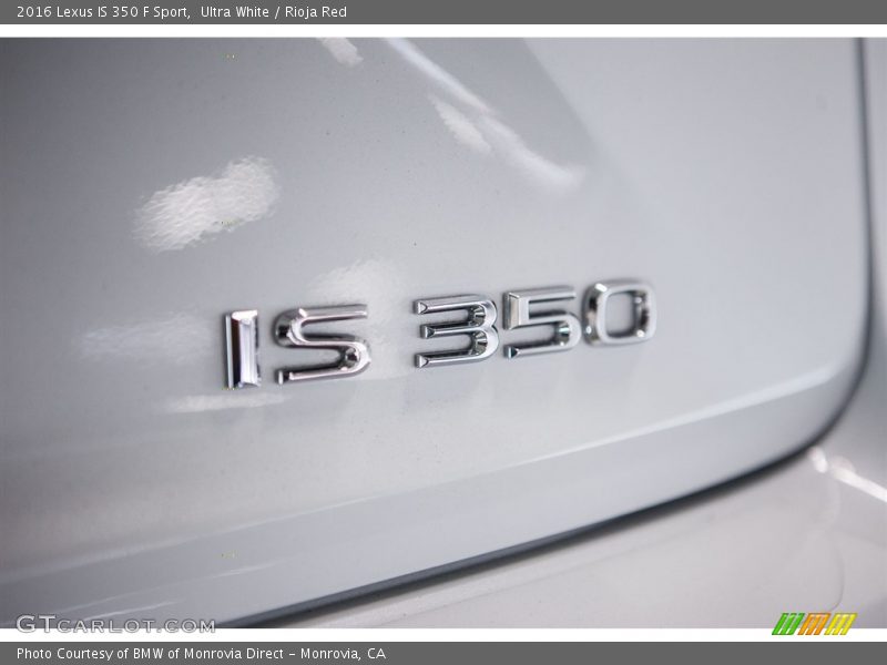 Ultra White / Rioja Red 2016 Lexus IS 350 F Sport