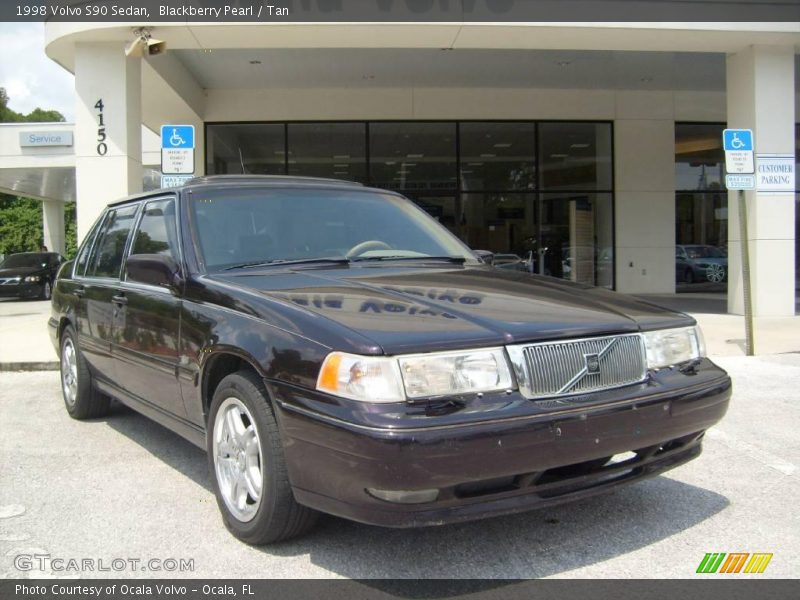 Blackberry Pearl / Tan 1998 Volvo S90 Sedan