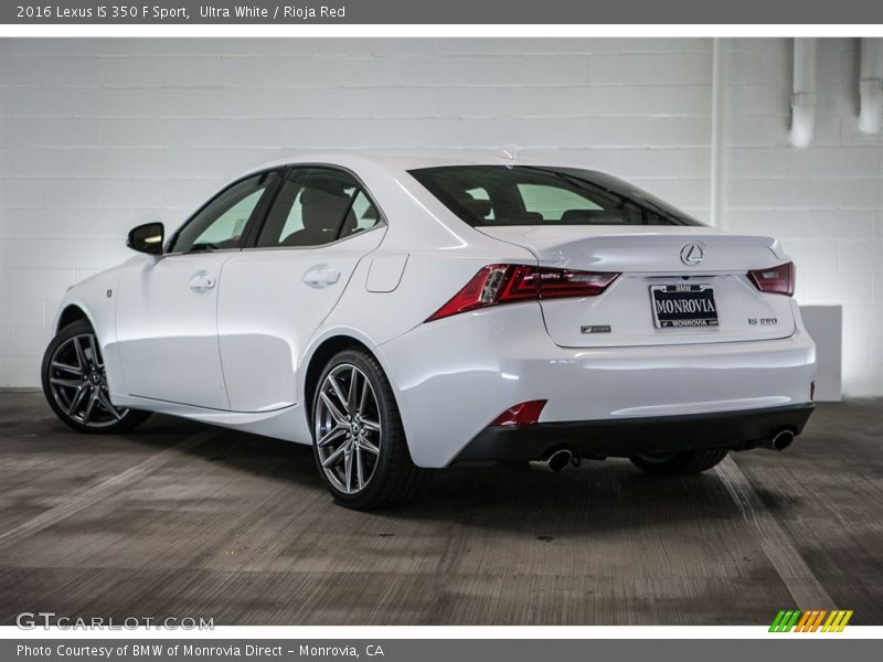 Ultra White / Rioja Red 2016 Lexus IS 350 F Sport