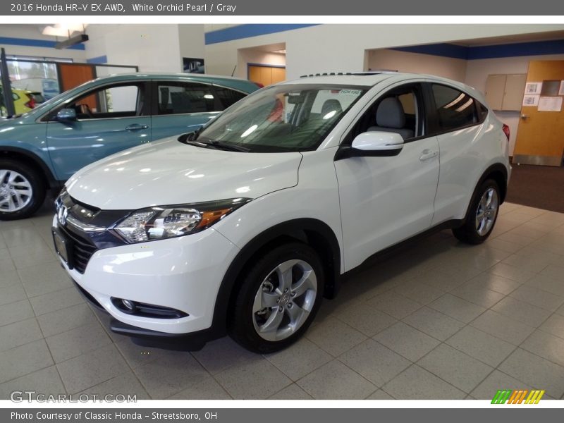 White Orchid Pearl / Gray 2016 Honda HR-V EX AWD