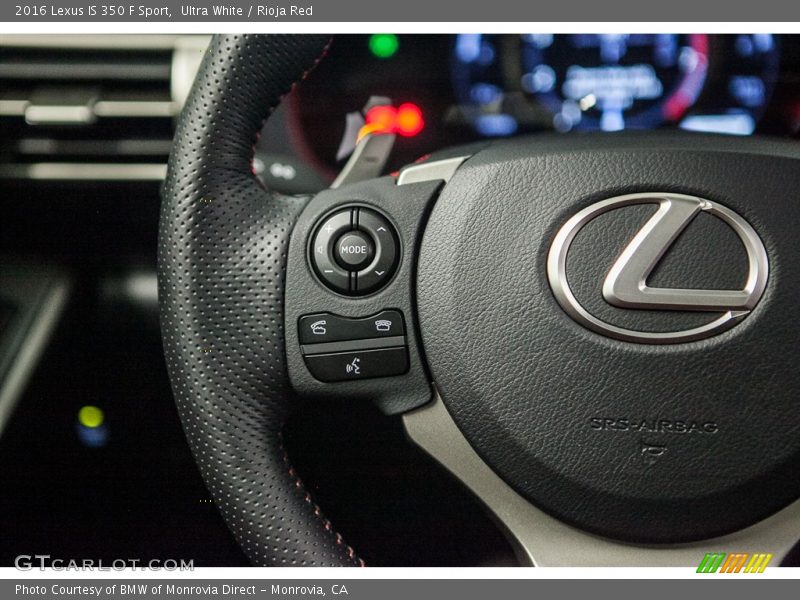 Controls of 2016 IS 350 F Sport