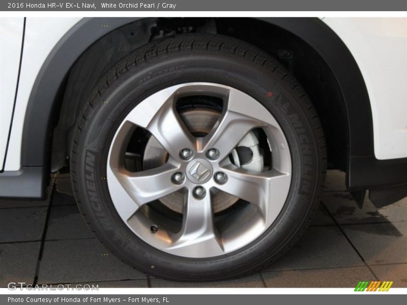 White Orchid Pearl / Gray 2016 Honda HR-V EX-L Navi
