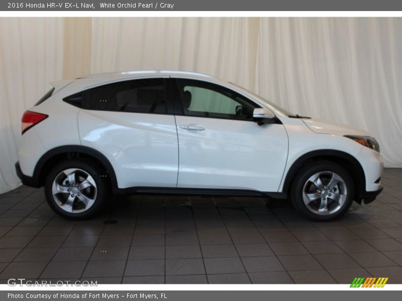 White Orchid Pearl / Gray 2016 Honda HR-V EX-L Navi