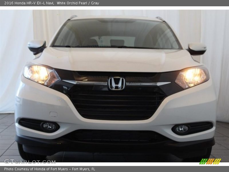 White Orchid Pearl / Gray 2016 Honda HR-V EX-L Navi
