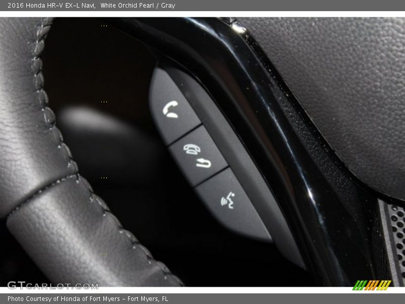 White Orchid Pearl / Gray 2016 Honda HR-V EX-L Navi