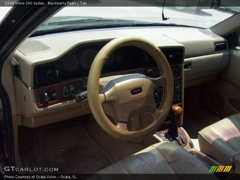 Blackberry Pearl / Tan 1998 Volvo S90 Sedan