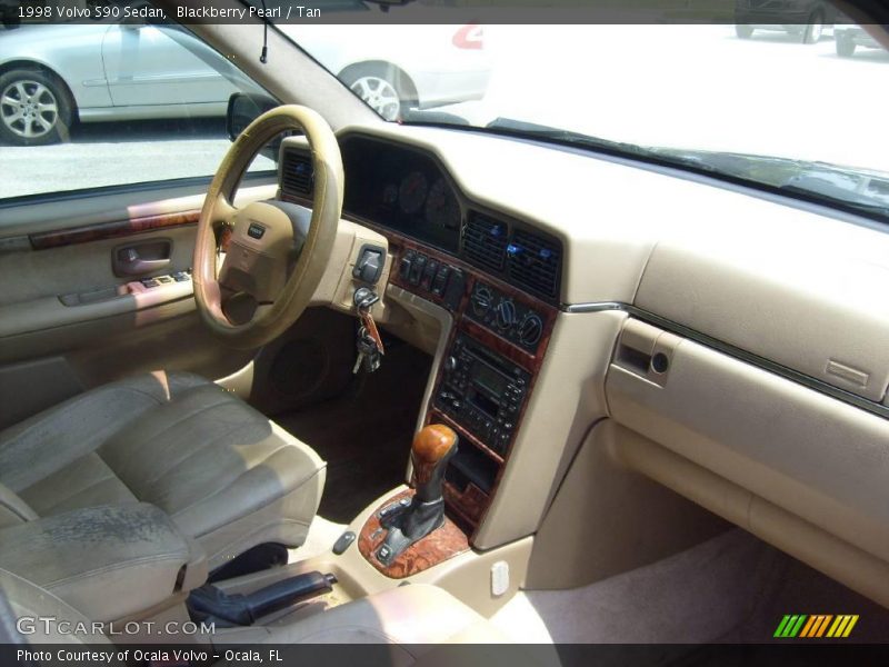 Blackberry Pearl / Tan 1998 Volvo S90 Sedan