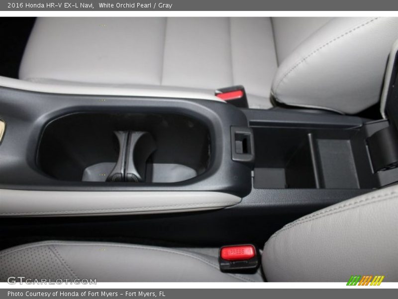 White Orchid Pearl / Gray 2016 Honda HR-V EX-L Navi
