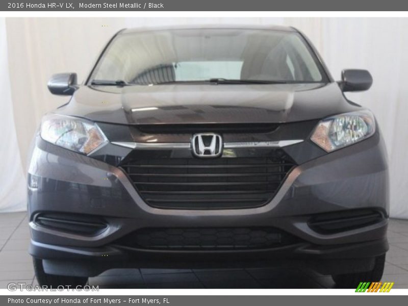 Modern Steel Metallic / Black 2016 Honda HR-V LX