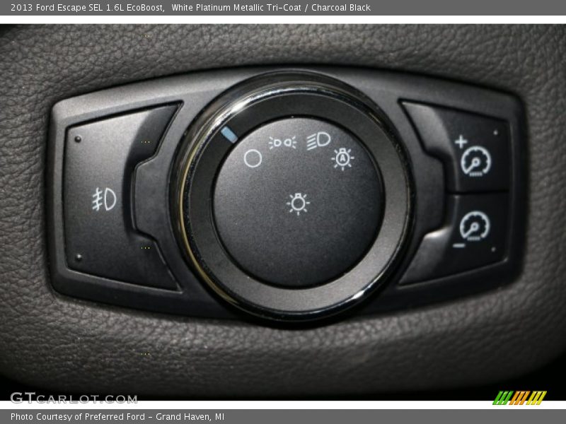 White Platinum Metallic Tri-Coat / Charcoal Black 2013 Ford Escape SEL 1.6L EcoBoost