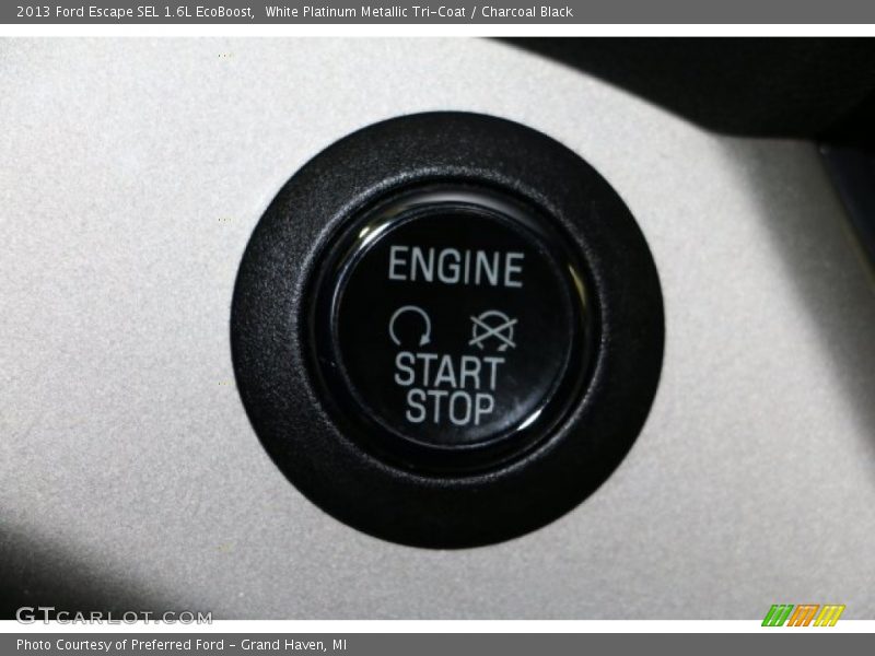 White Platinum Metallic Tri-Coat / Charcoal Black 2013 Ford Escape SEL 1.6L EcoBoost