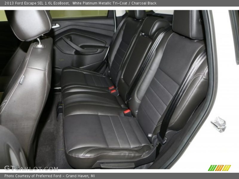 White Platinum Metallic Tri-Coat / Charcoal Black 2013 Ford Escape SEL 1.6L EcoBoost