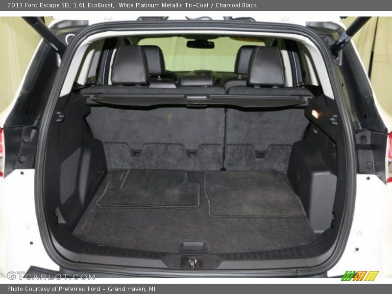 White Platinum Metallic Tri-Coat / Charcoal Black 2013 Ford Escape SEL 1.6L EcoBoost