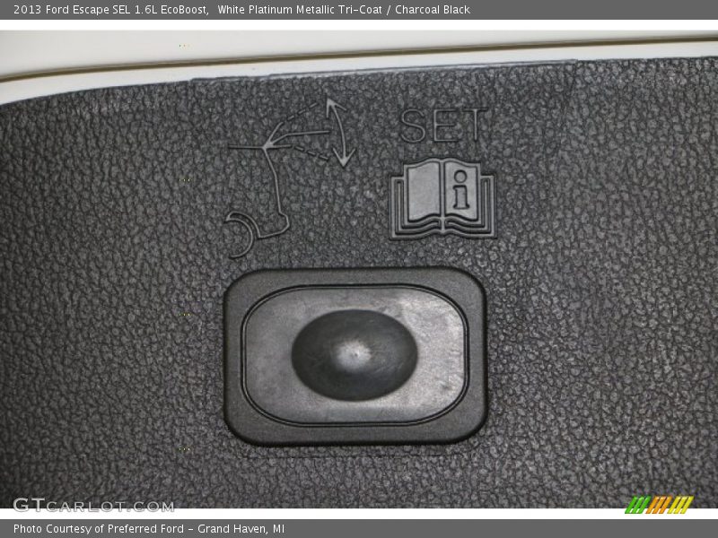 White Platinum Metallic Tri-Coat / Charcoal Black 2013 Ford Escape SEL 1.6L EcoBoost