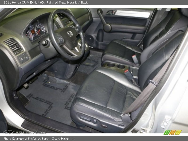Polished Metal Metallic / Black 2011 Honda CR-V EX-L 4WD