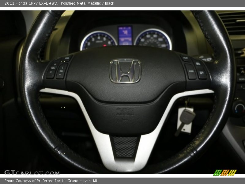 Polished Metal Metallic / Black 2011 Honda CR-V EX-L 4WD