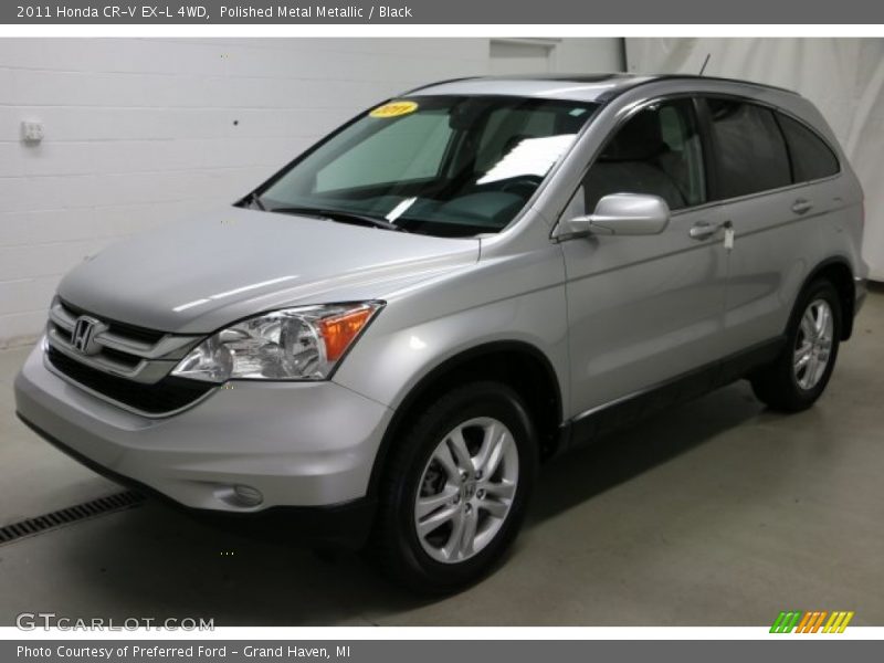 Polished Metal Metallic / Black 2011 Honda CR-V EX-L 4WD