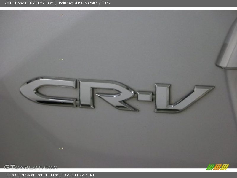 Polished Metal Metallic / Black 2011 Honda CR-V EX-L 4WD