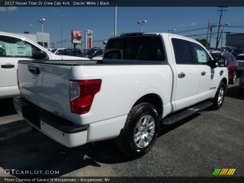 Glacier White / Black 2017 Nissan Titan SV Crew Cab 4x4