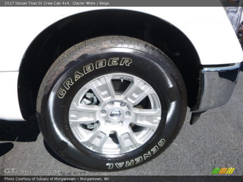 Glacier White / Beige 2017 Nissan Titan SV Crew Cab 4x4