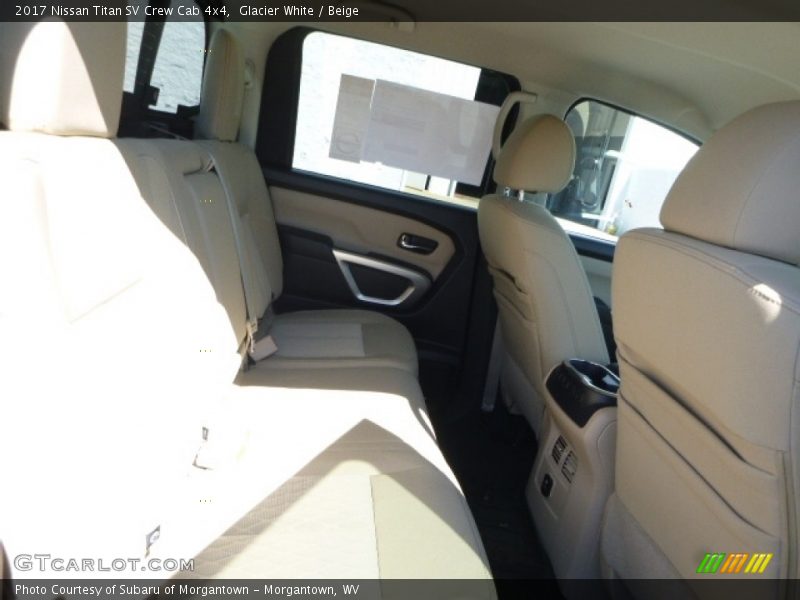 Glacier White / Beige 2017 Nissan Titan SV Crew Cab 4x4