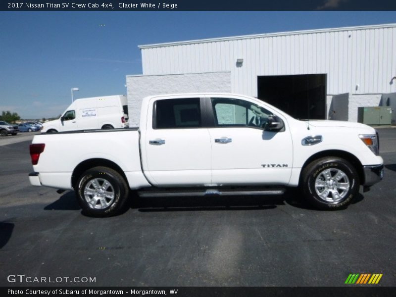 Glacier White / Beige 2017 Nissan Titan SV Crew Cab 4x4