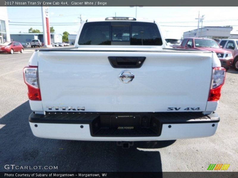 Glacier White / Beige 2017 Nissan Titan SV Crew Cab 4x4