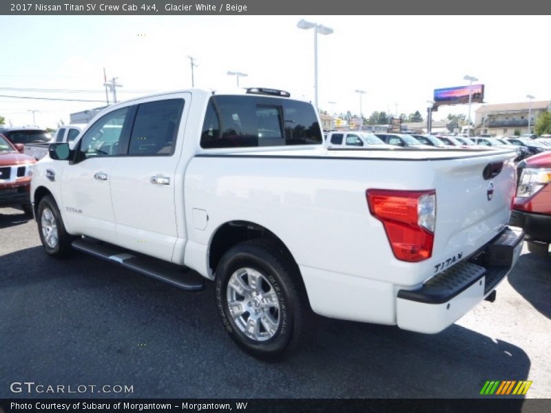 Glacier White / Beige 2017 Nissan Titan SV Crew Cab 4x4