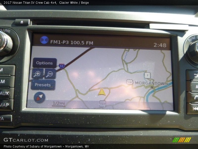 Navigation of 2017 Titan SV Crew Cab 4x4