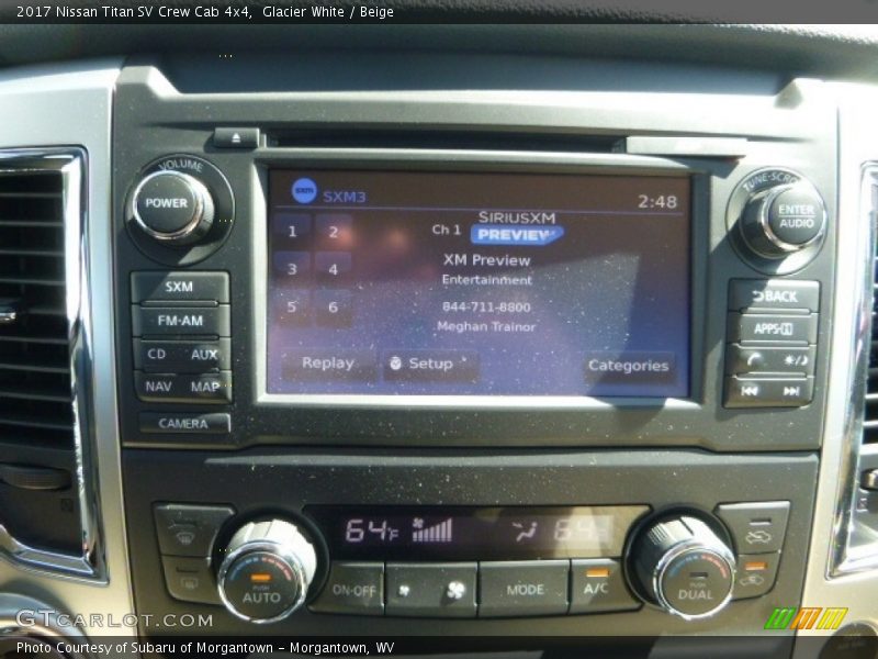 Controls of 2017 Titan SV Crew Cab 4x4