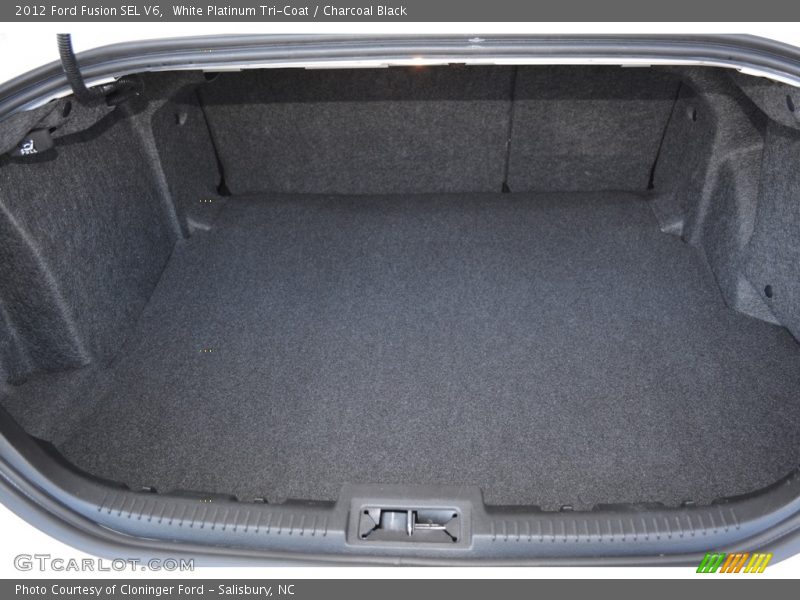 White Platinum Tri-Coat / Charcoal Black 2012 Ford Fusion SEL V6
