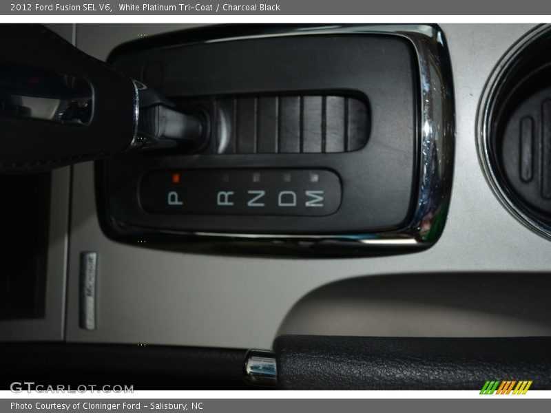 White Platinum Tri-Coat / Charcoal Black 2012 Ford Fusion SEL V6