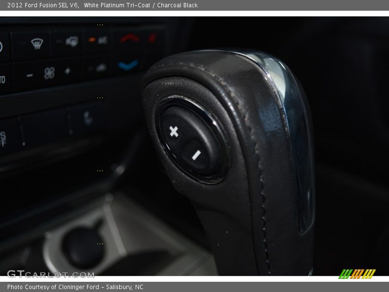 White Platinum Tri-Coat / Charcoal Black 2012 Ford Fusion SEL V6