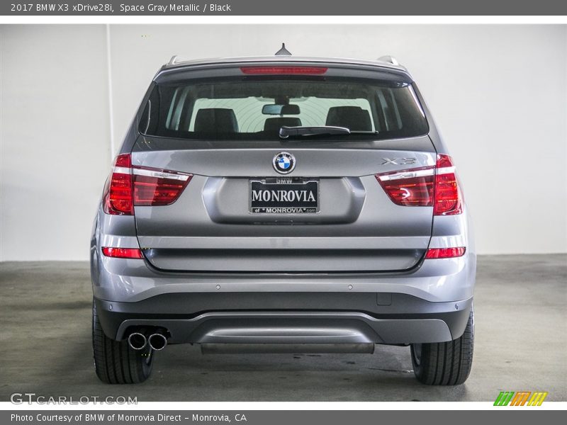 Space Gray Metallic / Black 2017 BMW X3 xDrive28i