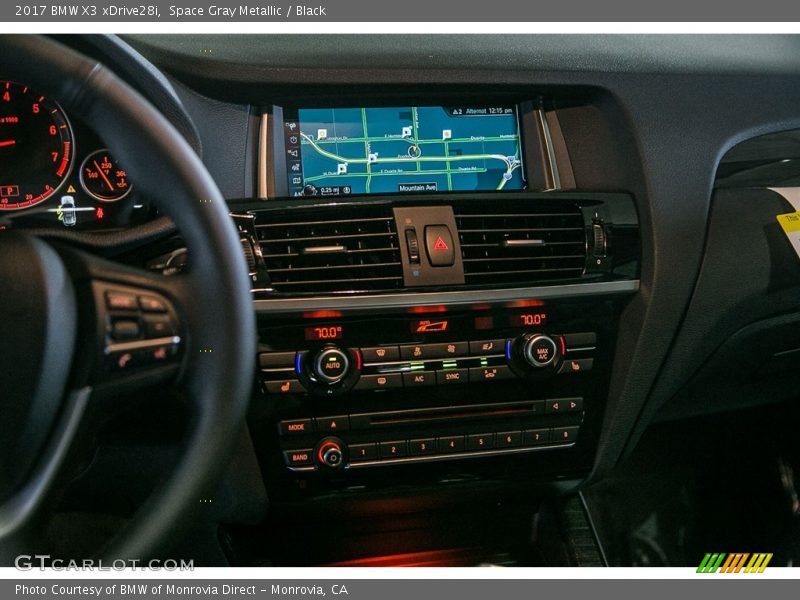Space Gray Metallic / Black 2017 BMW X3 xDrive28i